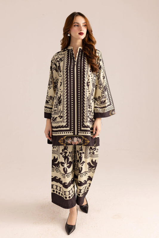 Premium Crepe Stitched Co-ord – Soft & Matte Finish