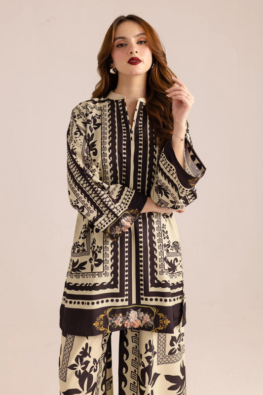 Premium Crepe Stitched Co-ord – Soft & Matte Finish