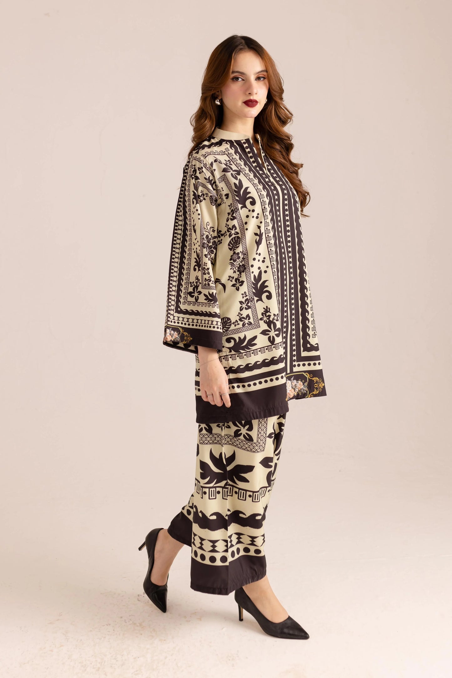 Premium Crepe Stitched Co-ord – Soft & Matte Finish