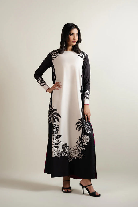 Long Co-ord Set Black & White