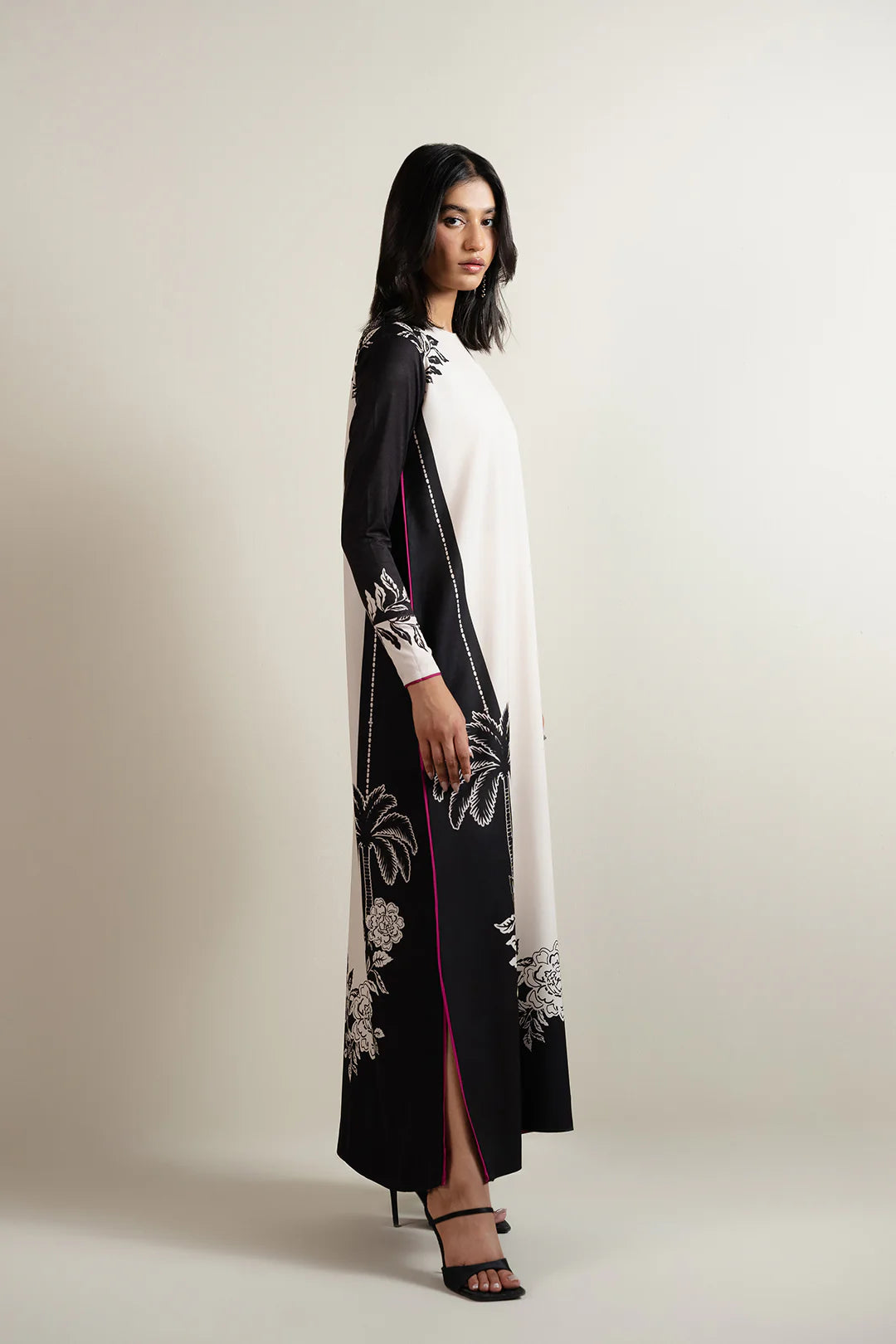 Long Co-ord Set Black & White