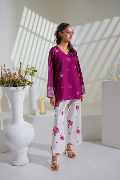 Digital printed cord set Magenta