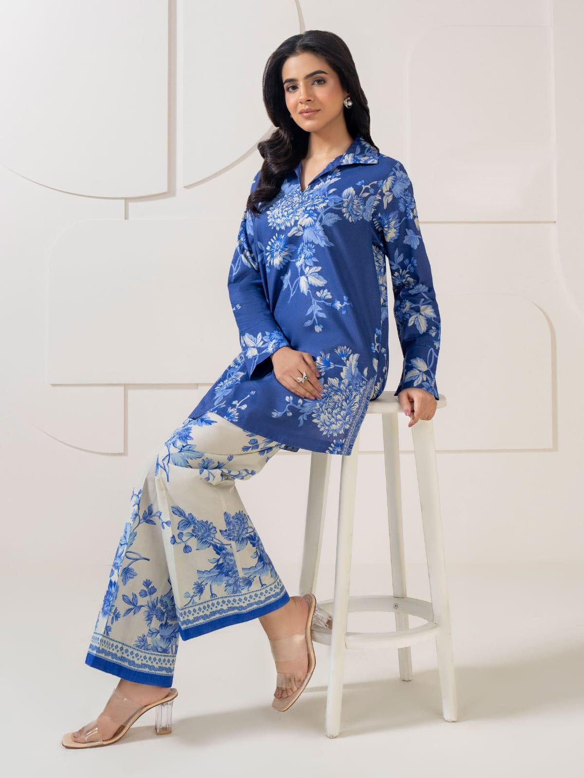 Stuff lawn viscose Blue