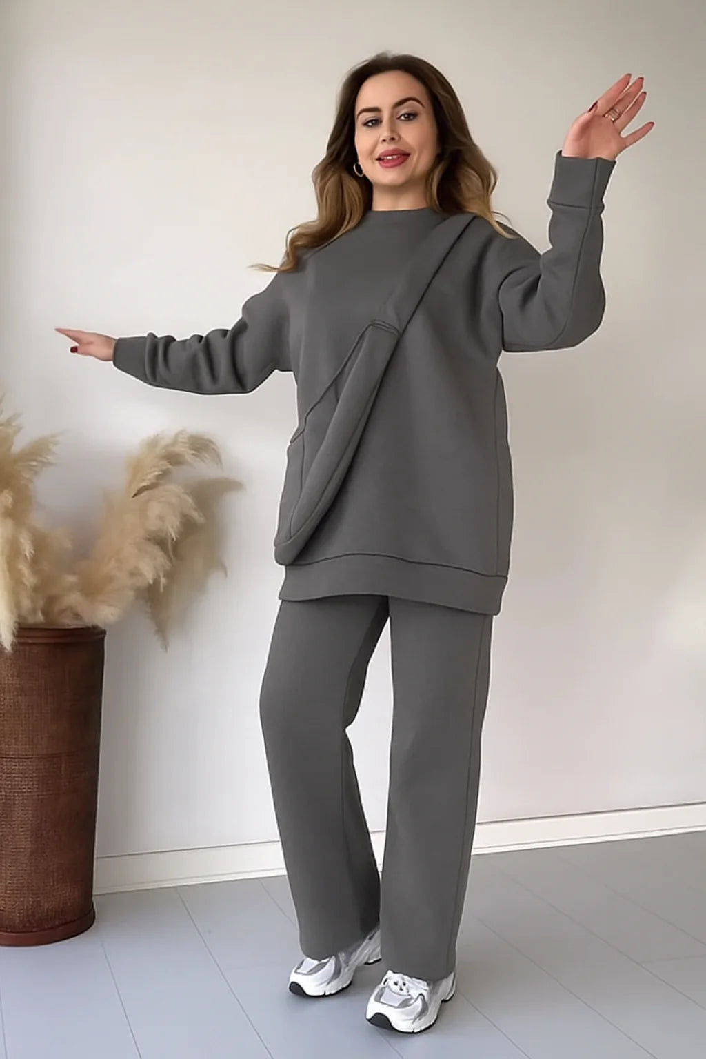 Gray Carryall Co-Ord Set