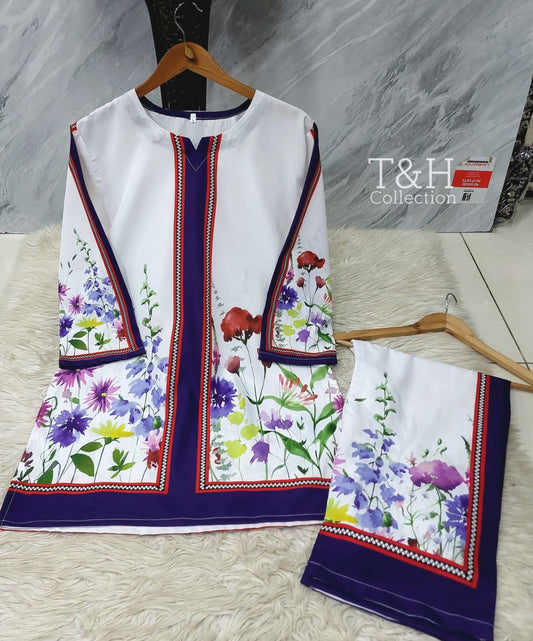 Digital printed codd set Blue & White