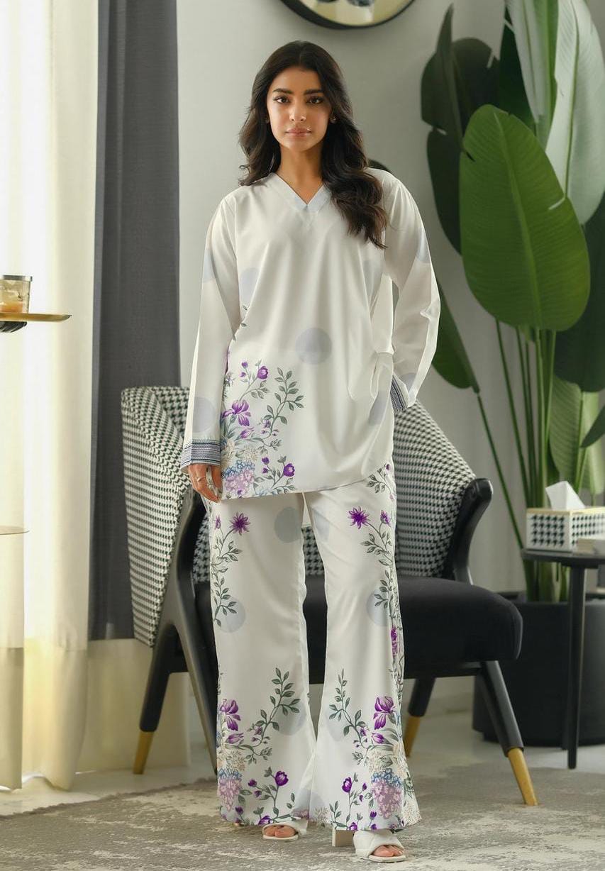 Digital printed cord set White