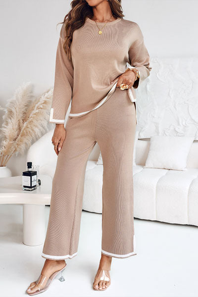 Winter Oversize Track suit Beige Brown