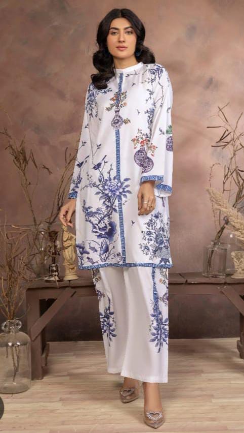 Azure Vase Swiss Lawn Co-ord Set