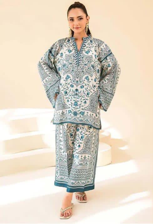 Blue Garden Co-ord Set Shirt