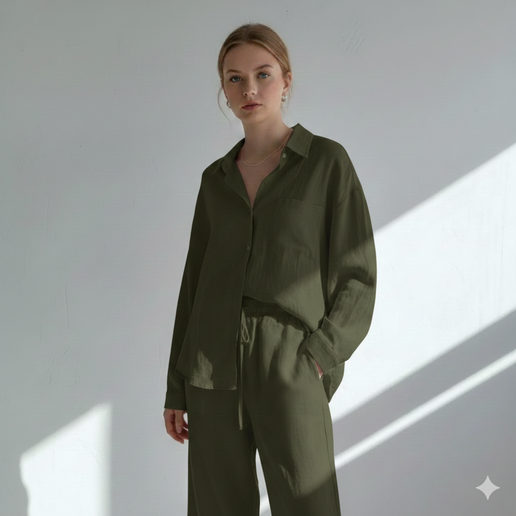 Button Down Shirt Co-ord set