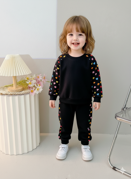 Black Heart Print Suit (EACH)