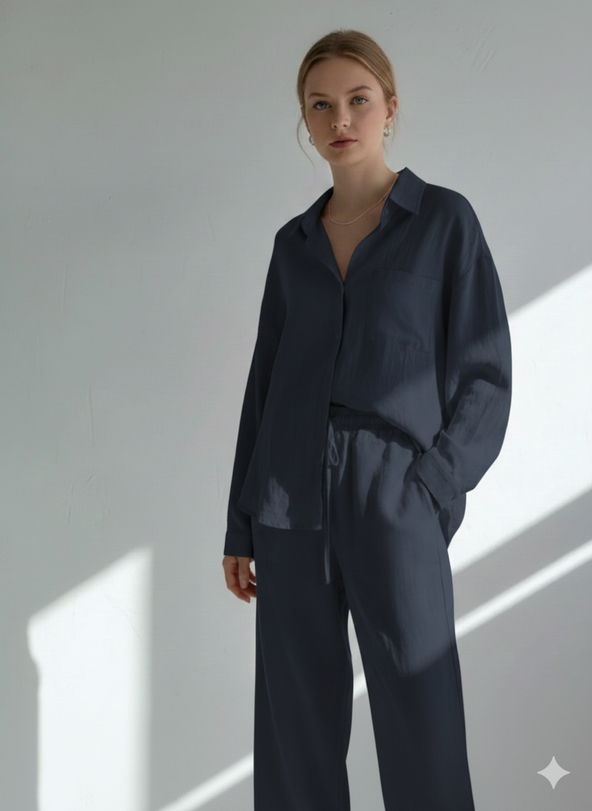 Button Down Shirt Co-ord set