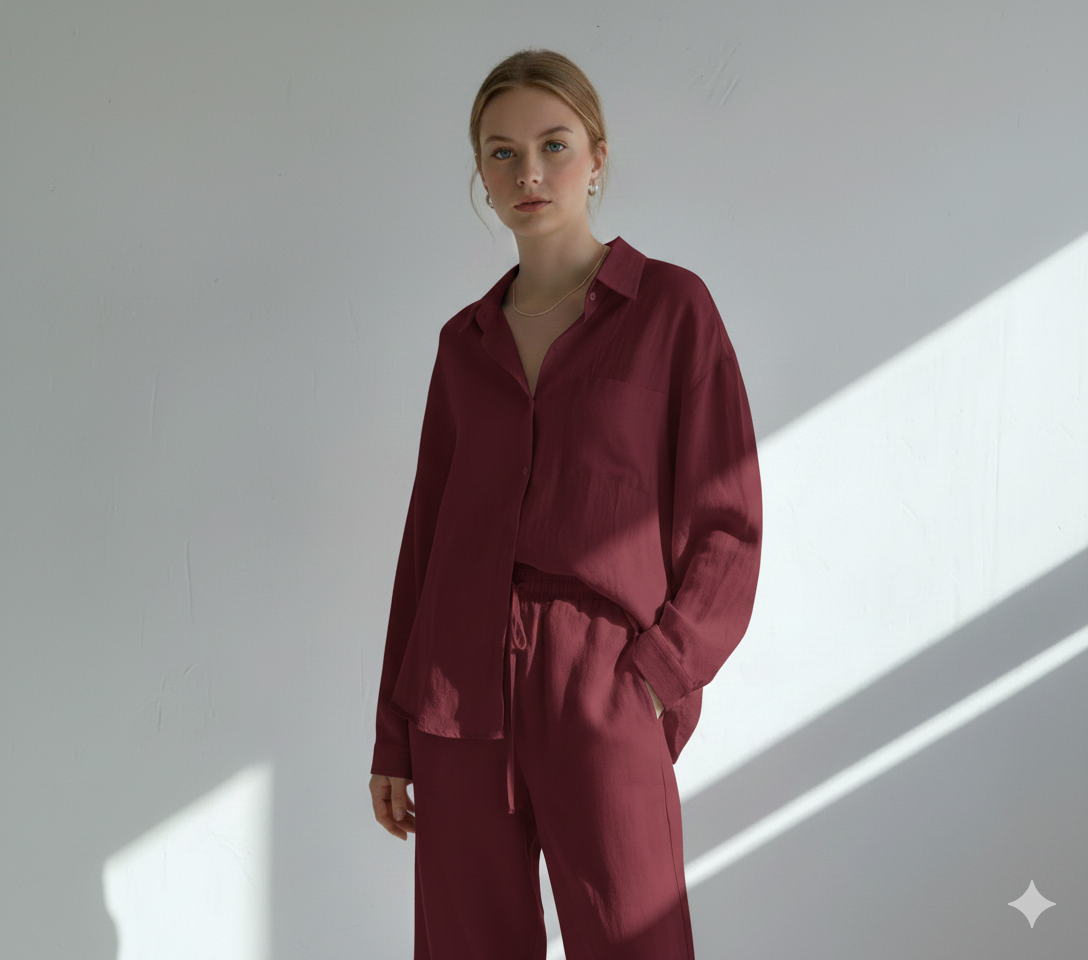 Button Down Shirt Co-ord set