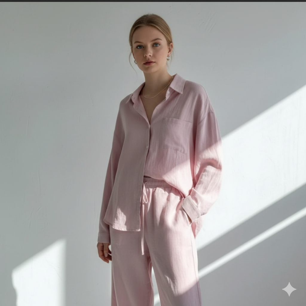 Button Down Shirt Co-ord set