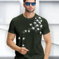 Leaf Printed Green Fit-T Shirt